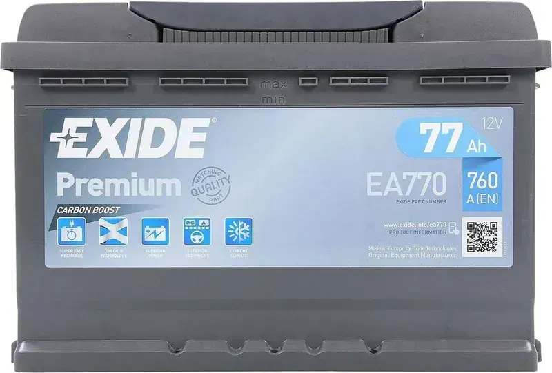Exide Premium EA770 77Ah