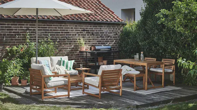 IKEA HUVÖN 3 Kişilik Bahçe Salıncağı