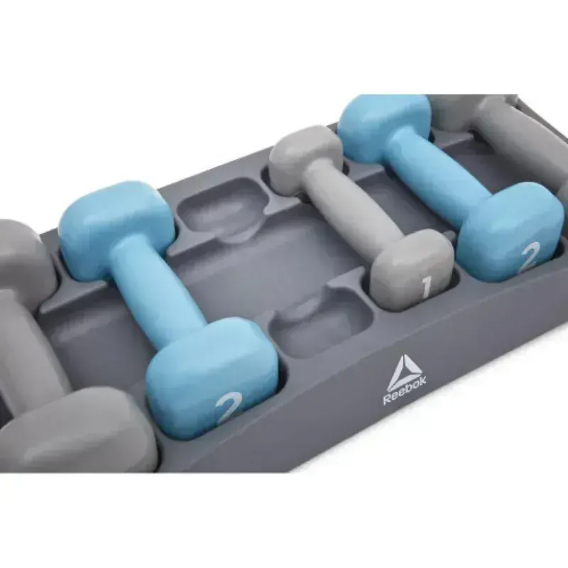 Reebok Rubber Dumbbell Set