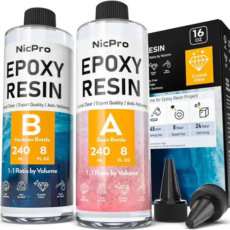 Nicpro Crystal Clear Epoxy Kit (500ml)