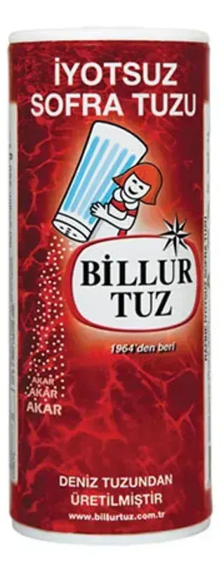 Billur İyotsuz Sofra Tuzu 750g