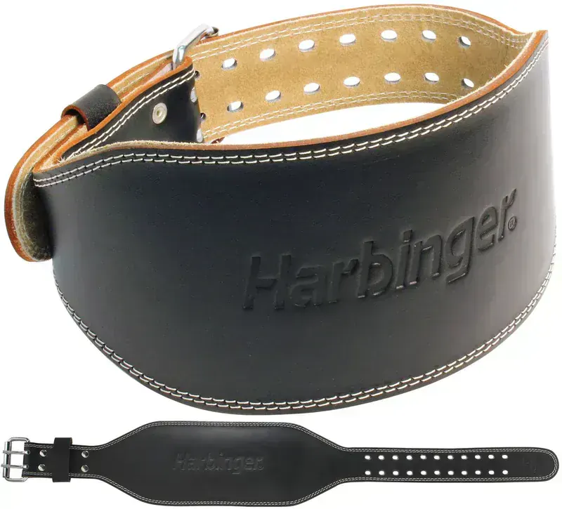 Harbinger Padded Leather Belt 6 inch
