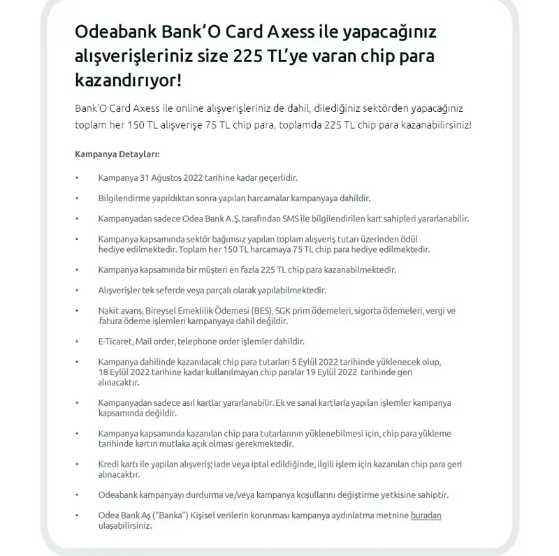 Odeabank Dijital Mevduat