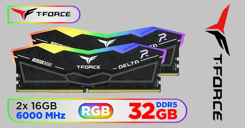 TeamGroup T-Force Delta RGB 32GB (2x16) DDR5 6000 CL30