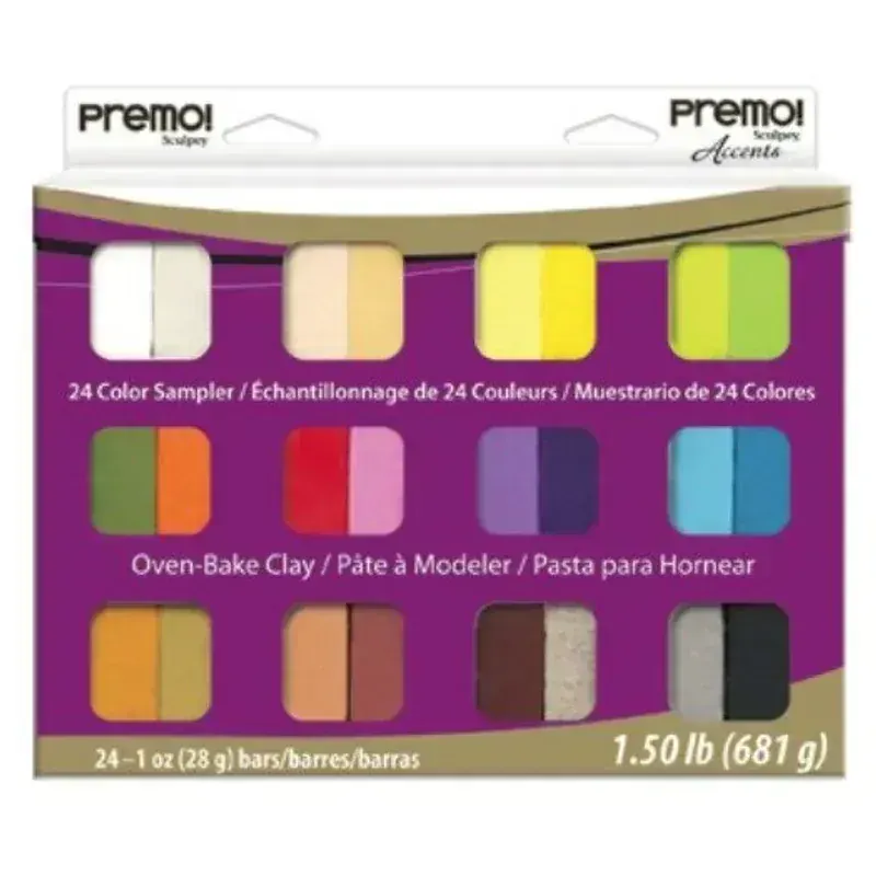 Sculpey Premo Multi-Pack 24 Renk