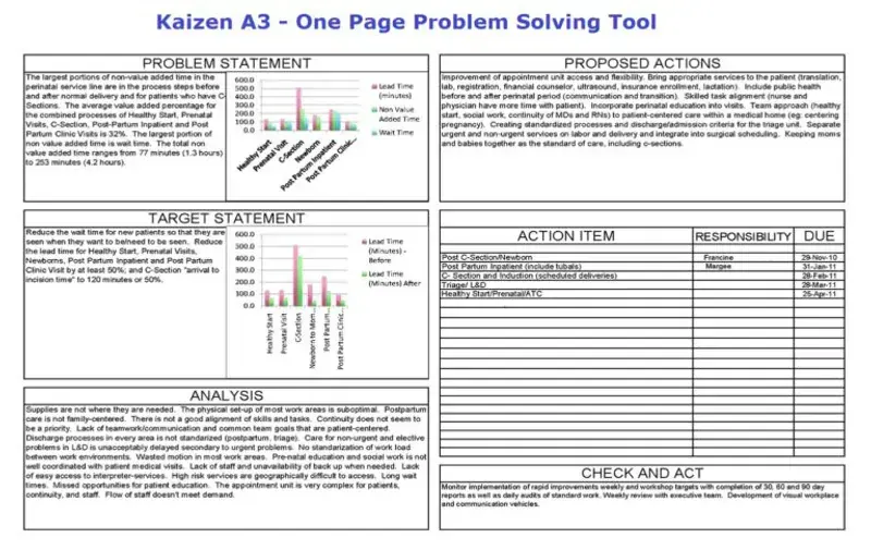 Kaizen Institute A3 Problem Çözme