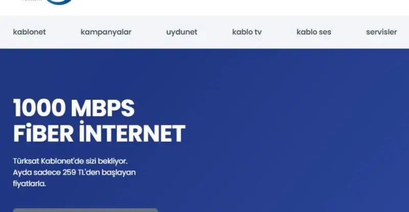 Turksat Kablonet Uydu İnternet
